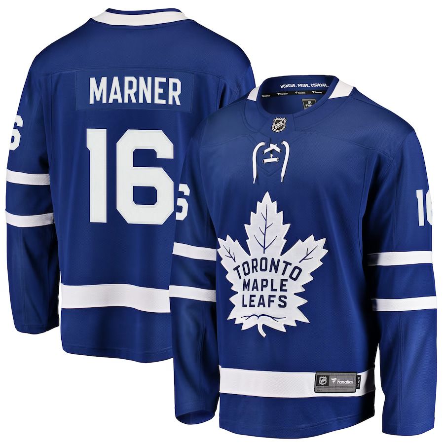Men Toronto Maple Leafs 16 Mitchell Marner Fanatics Branded Blue Breakaway Player NHL Jersey
